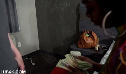 Slutty ebony with bubble ass getting rammed after a nice blowjob