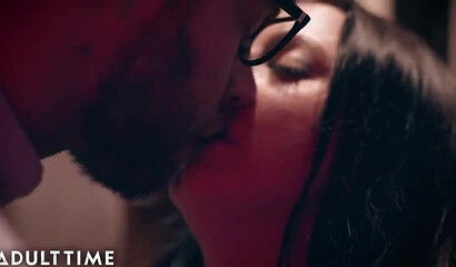 Beguiling babe with monster tits Angela White seduces and fucks a guy