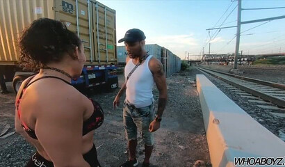 Big booty Brazilian gives her warm twat to horny stranger