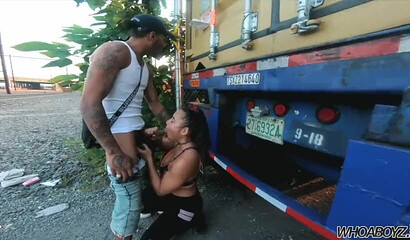 Big booty Brazilian gives her warm twat to horny stranger
