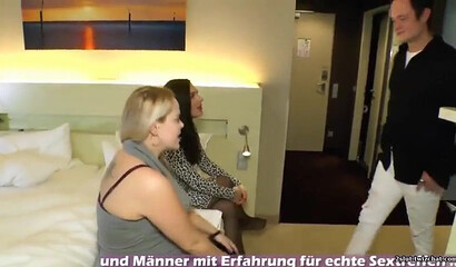 Pregnant bitch with big tits and skinny slut enjoy lovely threesome
