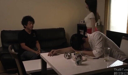 Brunette Asian whore gives her love hole to every guy she meets