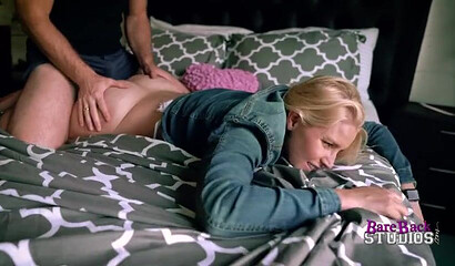 Blonde slutty MILF Cory Chase and stepdaughter Vanessa Cage share my long dong