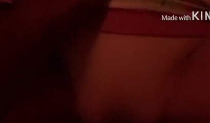 Hot amateur girl slides dick in her twat and rides it hard