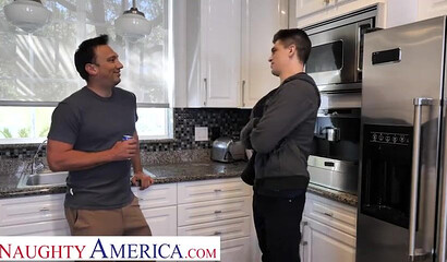 Bombastic American with huge ass Richelle Ryan bangs her husband's friend