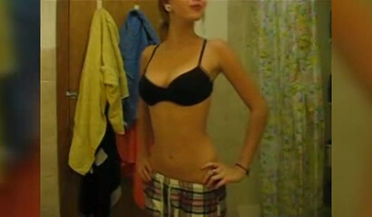 Mix of sexy amateur teens stripping and teasing with their bodies