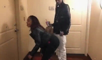Nasty ebony hoe gives her punana for hardcore stuffing