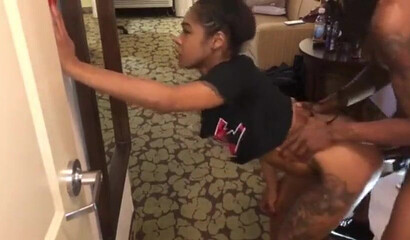 Nasty ebony hoe gives her punana for hardcore stuffing