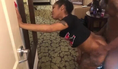 Nasty ebony hoe gives her punana for hardcore stuffing