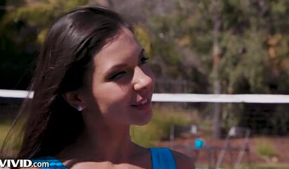 Nasty teens Abella Danger, Kendra Spade and Milana Ricci squirting all over themselves