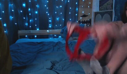 Horny Petite Brunette Rides Her Boyfriend's Big Dick Hard