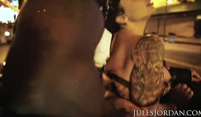 Brunette Angela White, Ivy Lebelle and Jax Slayher interracial sex