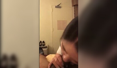 Brunette Korean slut gets dicked down in the doggy