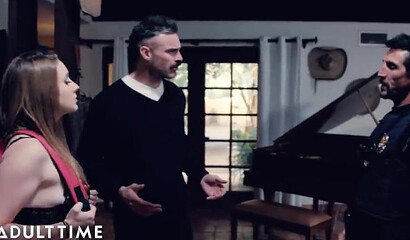 Police officer Charles Dera punishes teen whore Laney Grey