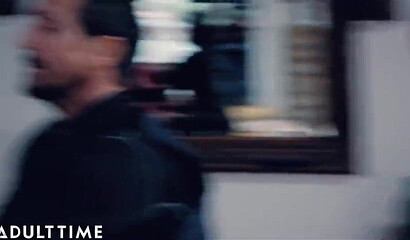 Police officer Charles Dera punishes teen whore Laney Grey