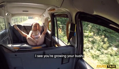 British blonde Candy Banks pays the ride with her pussy