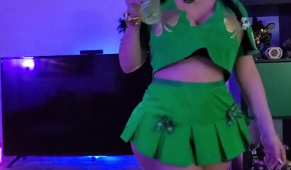 Big ass Latina slut fucks her stepbrother on St Patrick's day