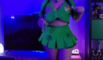 Big ass Latina slut fucks her stepbrother on St Patrick's day