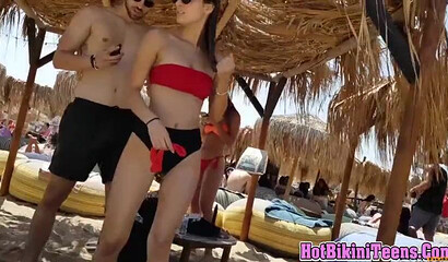 Cute And Busty Teens Caught On Spy Cam In Bikinis