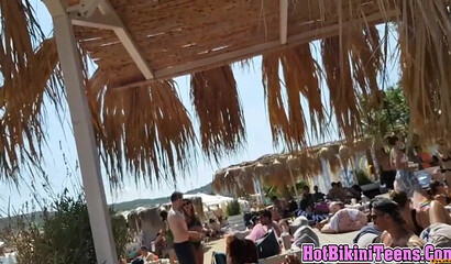 Cute And Busty Teens Caught On Spy Cam In Bikinis