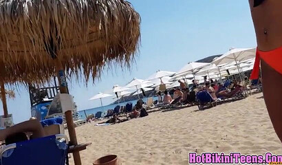Cute And Busty Teens Caught On Spy Cam In Bikinis