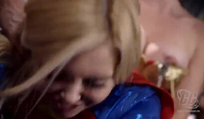 Kinky Lesbian Wonder Woman Fucked With A Strapon