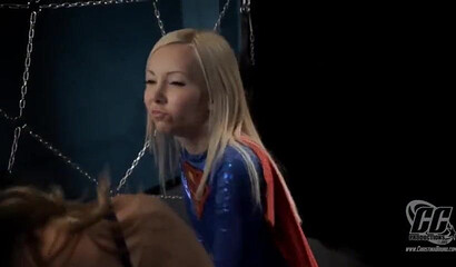 Kinky Lesbian Wonder Woman Fucked With A Strapon