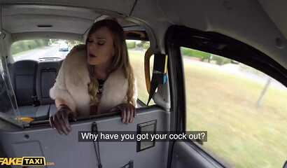 Sexy Blonde Honour May Gets Pounded In A Taxi