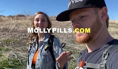 Beautiful Babe Molly Pills Gets Creampied Hard Outside