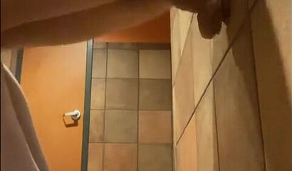 Naughty Egirl Rides A Big Dildo In A Public Bathroom