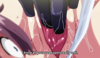Anime maid with big ass squirts during rough sex