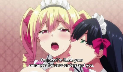 Anime maid with big ass squirts during rough sex