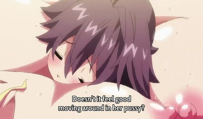 Anime maid with big ass squirts during rough sex