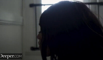 Ebony chick Ashley Aleigh dominated and fucked hard