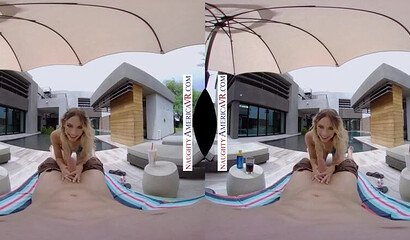 Sensual blonde Khloe Kapri gives a stunning blowjob in 3D