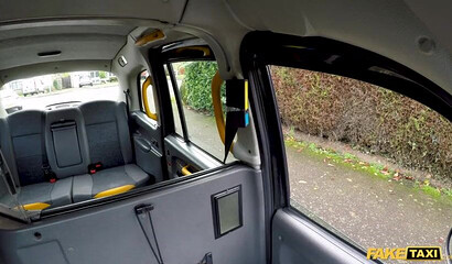 Blonde milf fucks a big dick in a fake taxi