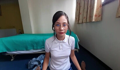 Kinky stepdad banging a cute teen in schoolgirl uniform