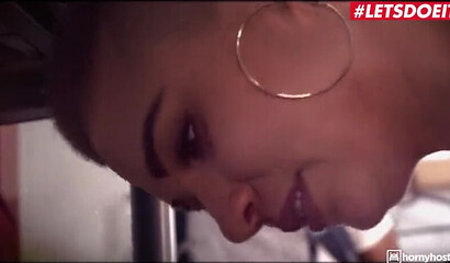 Ebony stud Darrell Deeps pussy licking and shagging Gabi Gold