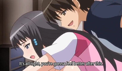 Petite brunette anime whore rammed by a big dick
