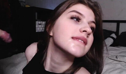 Teenager slut gets a big cock after steamy masturbation