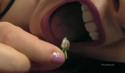 Giantess whore with large boobs gets lost in her fetish