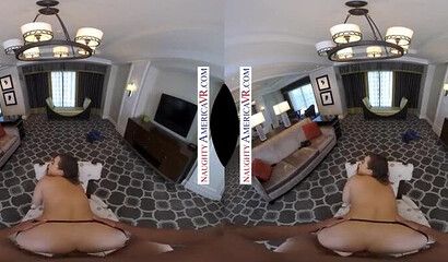 Busty milf Natasha Nice sucks a big cock in VR porn