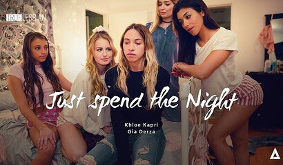 Naughty teens Gia and Khloe finger fuck at a sleepover