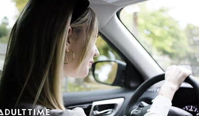 Naughty teens Gia and Khloe finger fuck at a sleepover