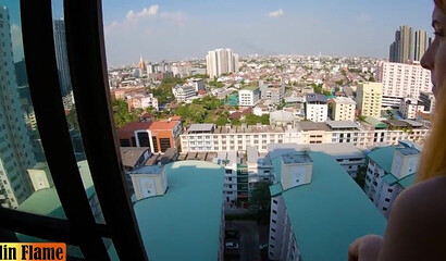 Teen babe gets a creampie from a big dick