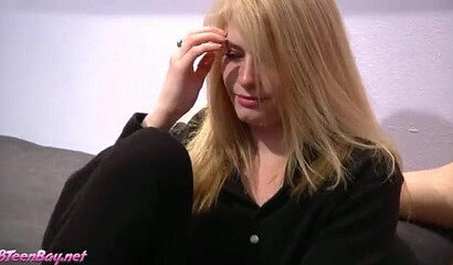 Young chick Allie James sucking and screwing a big dick