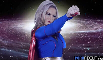 Blonde supergirl Lisey Sweet getting ass fucked and creampied