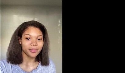 Sugar daddy treats a black teen with a cumshot