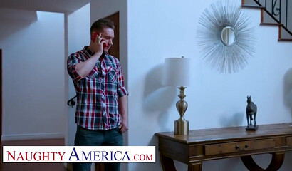 Kinky brunette babe sits on a big cock