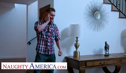 Kinky brunette babe sits on a big cock